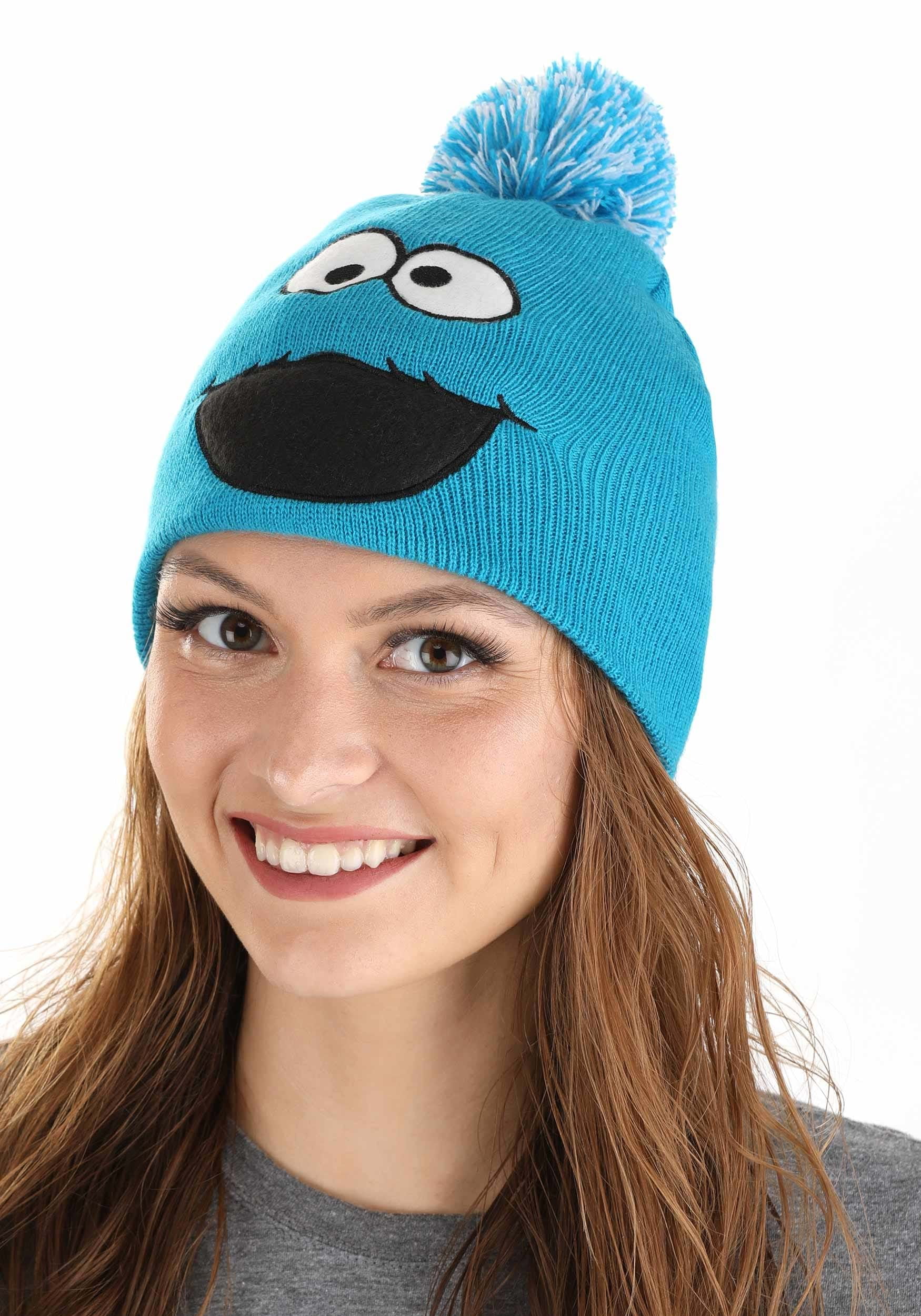 Cookie Monster Pom Winter Hat - Walmart.com