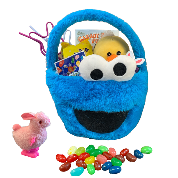 Cookie Monster Sesame Street Easter Basket Premade Prefilled Ready for Easter