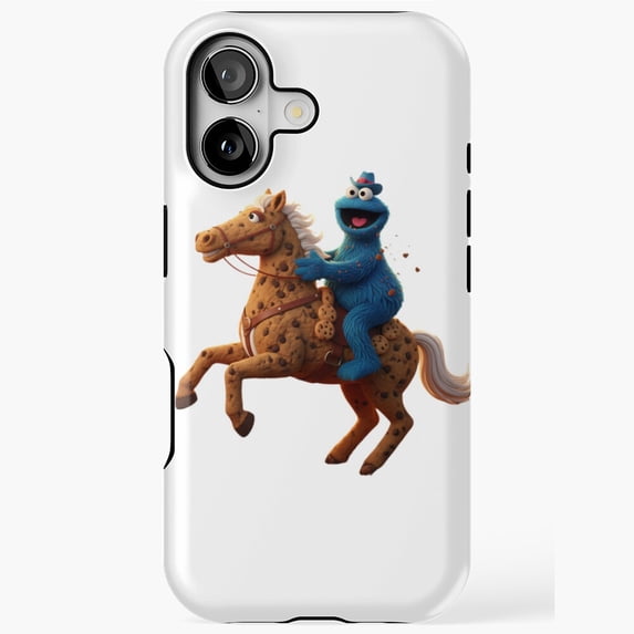 Cookie Monster Sweet Ride Car Funny Art iPhone Case 17 16 15 14 13 12 ...