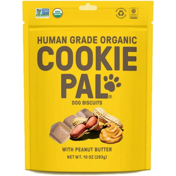Cookie Pal Organic AJH3Peanut Butter Dog Biscuits, 10 OZ (1 pack)