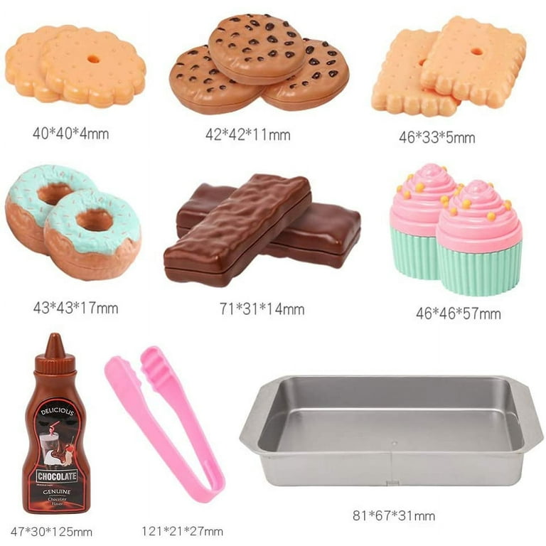 Cookie Play Food Set, Play Food for Kids Kitchen - Toy Food