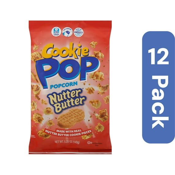 Cookie Pop Popcorn Nutter Butter 5.25 oz (Pack Of 12)