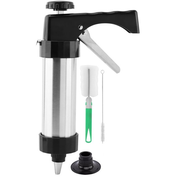 Cookie Press Gun Kit, Spritz Cookie Press for Baking Icing Gun with Discs and Piping Tips for Cookies, Biscuit, Decorating Baking Supplies