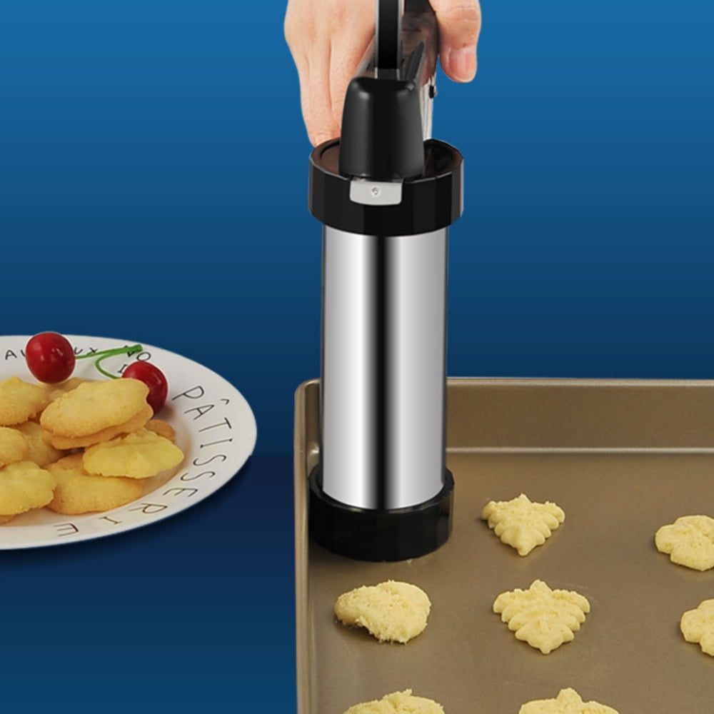 Cookie Press Maker Kit for DIY Biscuit Maker and Decoration with 8