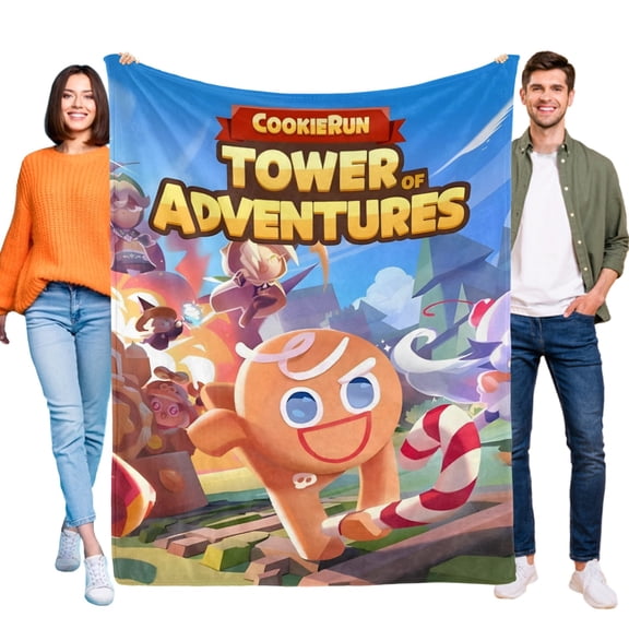 Cookie Run-Anti-Pilling Flannel Blanket Soft Lightweight Plush Fuzzy Cozy Luxury Blanket for Home and Kitchen Use Perfect for Kids and Adults 60"*79"(150cm*200cm)