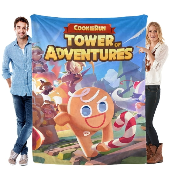 Cookie Run-Anti-Pilling Flannel Blanket Soft Lightweight Plush Fuzzy Cozy Luxury Blanket for Home and Kitchen Use Perfect for Kids and Adults