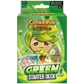 CookieRun: Braverse Trading Card Game - Starter Deck Green - Strategic Game Play Pack, 1 Player 60 Card Set, Competitive Battle TCG, Deck-Building