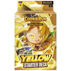 CookieRun: Braverse Trading Card Game - Starter Deck Yellow - Defensive Game Play Pack, 1 Player 60 Card Set, Competitive Battle TCG, Deck-Building