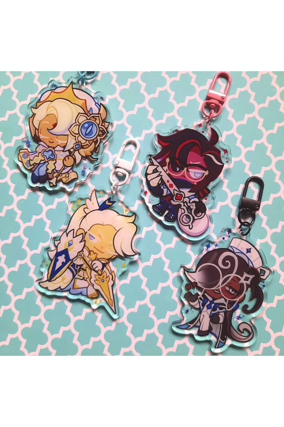 Cookie Run Inspired Costume Keychains - (3 inch) (1 keychain)
