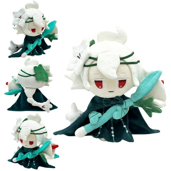 Cookie Run Kingdom Plush, 10.6-Inch White Lily Cookie Soft Stuffed Doll, Christmas Gift for Gamers and Collectors