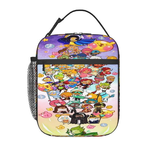 Cookie Run Kingdom Portable Lunch Bags Tote Shoulder Bag Insulated Lunch Box Picnic Beach Work