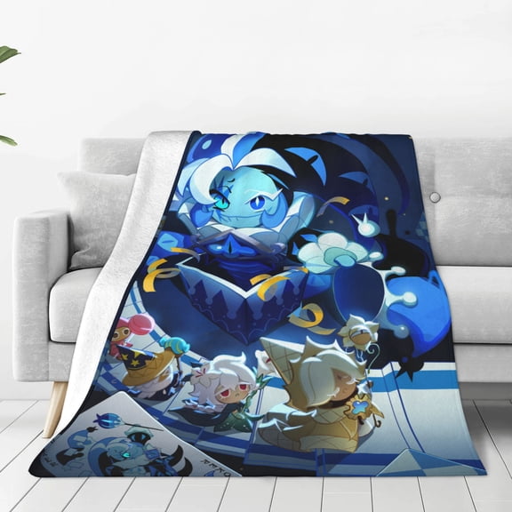 Cookie Run Kingdom Soft Micro Fleece Cozy Throw Blanket Lightweight Fuzzy Flannel Blankets Sofa Decor Gifts