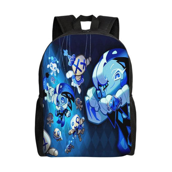 Cookie Run Lightweight Backpack Laptop Shoulders Bag Bookbag Daypack Travel Women Men
