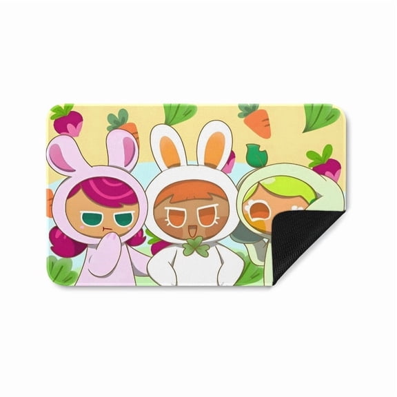 Cookie Run patterned floor mat is durable and easy to clean adding a warm atmosphere and perfectly decorating your home