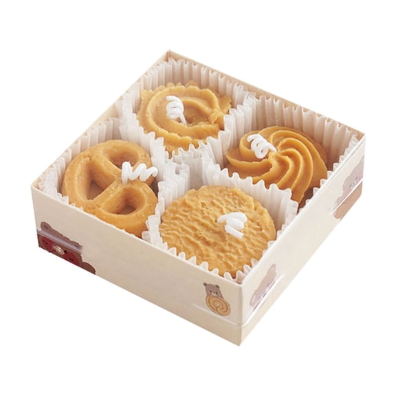 Cookie Scented Candle Set for Living Room with Soy Wax Handmade Aromatherapy Home Fragrance for Birthday Wedding Holiday Party