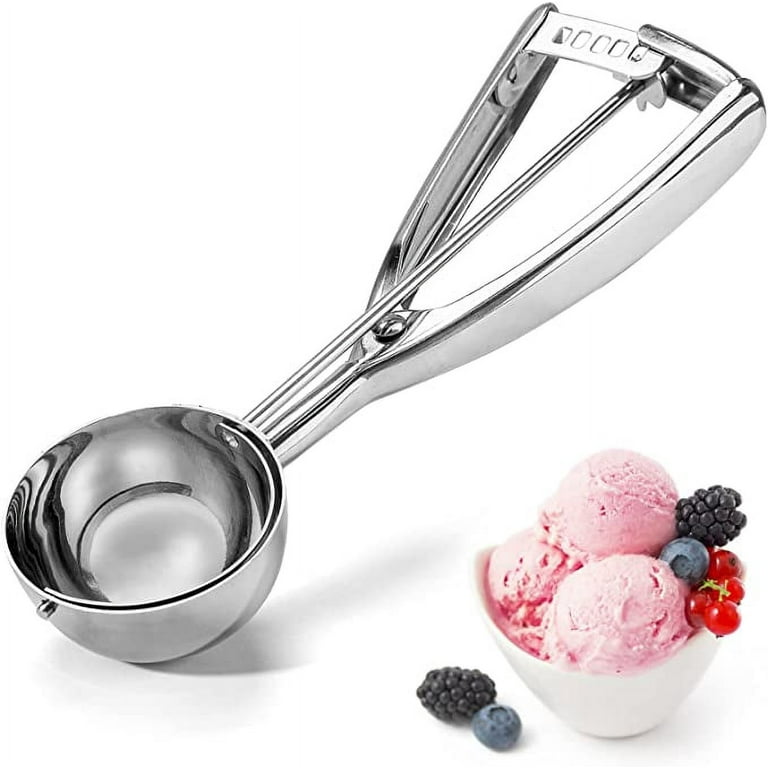 Cookie Scoop with Trigger, 1PC Large Ice Cream Scoop with Squeeze Trigger  Cookie Dough Scooper Cupcake Muffin Batter Meat Ball Dispenser Melon Baller