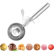 Cookie Scoops Set of 1 / 3 Ice Cream Scoop with Trigger 18/8 Stainless Steel, 3PCS Different Size Cupcake Scoop for Baking Mashed Potatoes Meatball Watermelon Muffin 4oz + 2oz + 0.8oz
