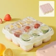 Cookie-Shaped Frozen Cube Tray with Lid, Stackable Trays for Freezer ...