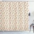 thumbnail image 1 of Cookie Shower Curtain, Christmas Themed Tree Angel Like Hearts and Shapes Pleasant Ribbons Bells Festive, Fabric Bathroom Set with Hooks, 69"W X 84"L Extra Long, Multicolor, by Ambesonne, 1 of 3