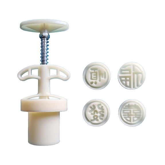 Cookie Stamps Round Character Mooncake Molds Hand-Pressure Mooncake Maker