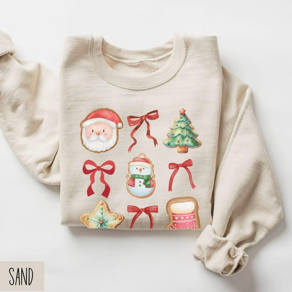 Cookie Sweatshirt, Coquette Bow Sweater, All Size S-5Xl