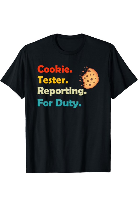 Cookie Tester Reporting for Duty Kids Christmas Baking Gift T-Shirt
