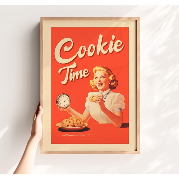 Cookie Time Poster, Unframed Paper Poster 11x14in