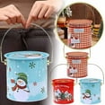 thumbnail image 1 of Cookie Tin With Lids, Christmas Theme Cookie Packing Box, Empty Candy Container Cookie Jar For Wedding, Holidays, 1 of 5