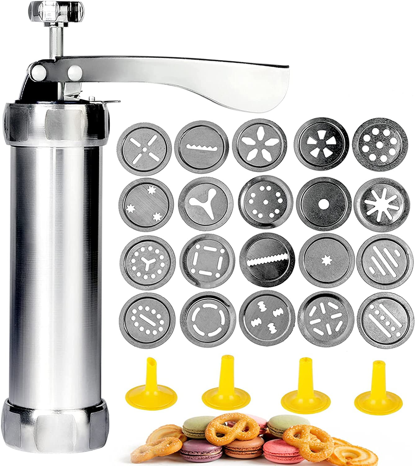 Cookie maker,Cookie Gun,Stainless Steel Biscuit Press Spritz Cookie
