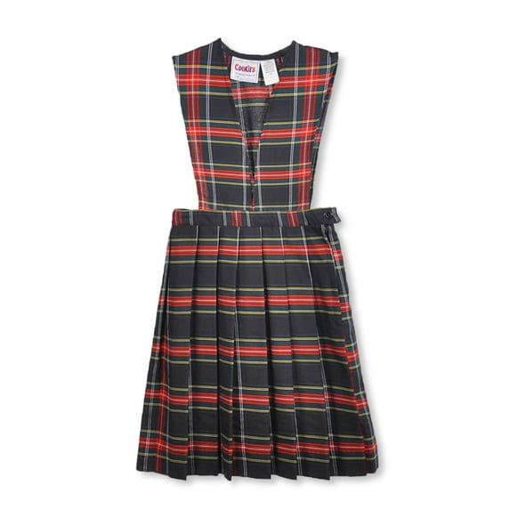 Cookie's Big Girls’ "Crystal" Jumper (Sizes 7 - 20) Color: black/red/white/gold *plaid #63* Size: 18