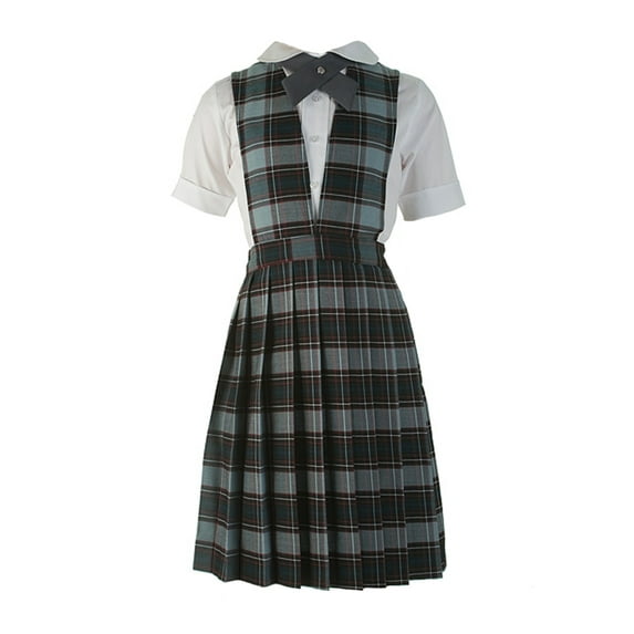 Cookie's Big Girls’ "Crystal" Jumper (Sizes 7 - 20) Color: gray/burgundy /green *plaid #26* Size: 10