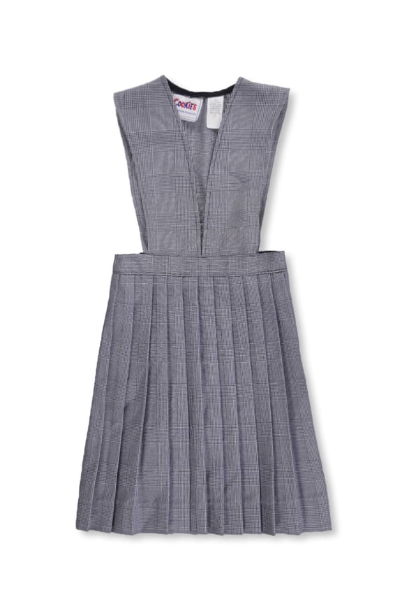 Cookie's Big Girls’ "Crystal" Jumper (Sizes 7 - 20) Color: white/navy *plaid #38* Size: 8