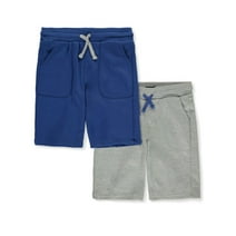 Cookie's Boys' 2-Pack Pull-On French Terry Shorts - blue, 8 (Big Boys)