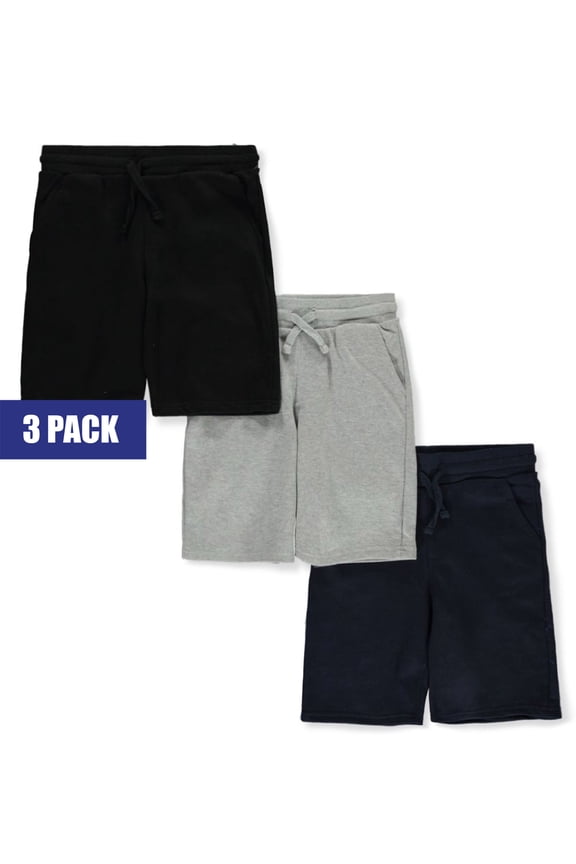 Cookie's Boys' 3-Pack Pull-On French Terry Shorts Color: black Size: 5