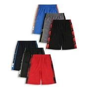 Cookie's Boys' 6-Pack Athletic Shorts With Pockets - red/multi, 10 - 12 (Big Boys)