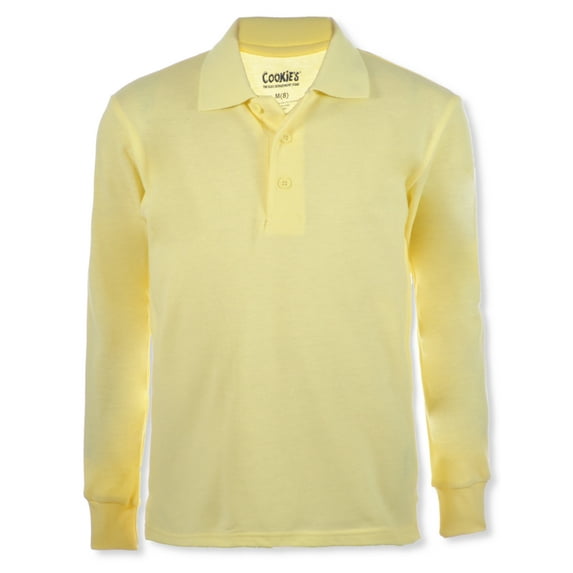 Cookie's Boys' L/S Pique Polo Color: yellow Size: 4 - 5