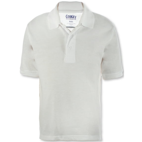 Cookie's Boys' Pique Polo Shirt Color: white Size: 14 - 16