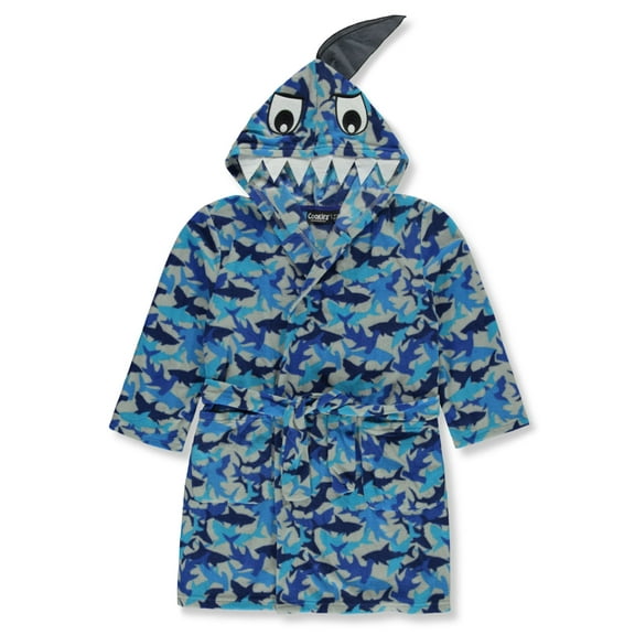 Cookie's Boys' Plaid Kritter Bathrobe Color: blue/multi Size: 2t