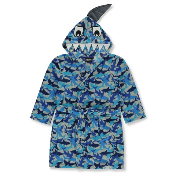 Cookie's Boys' Plaid Kritter Bathrobe Color: blue/multi Size: 6 - 7