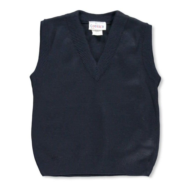 boys black sweater vest