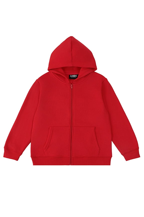 Cookie's Boys' Zipper Hoodie Color: red Size: 4