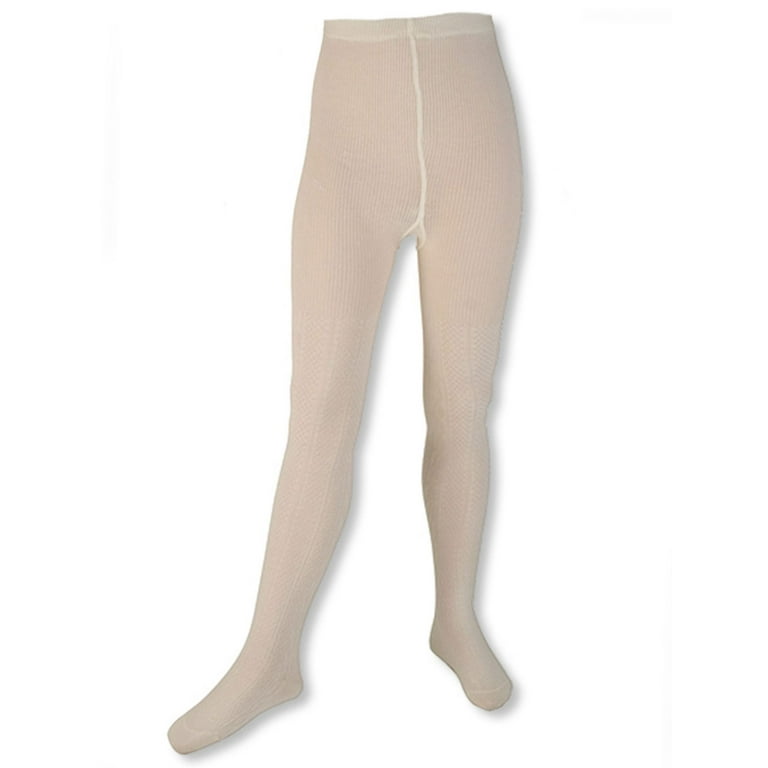 Cookie's Cable Knit Tights (Sizes 1 - 18) - cream, 12 - 14 (Big Girls)