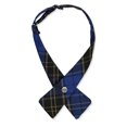 thumbnail image 1 of Cookie's Girls' Criss Cross Tie Color: blue/black/gold *plaid #92* Size: one size, 1 of 2