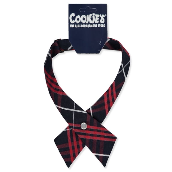 Cookie's Girls' Criss Cross Tie Color: navy/red/white *plaid #36* Size: one size
