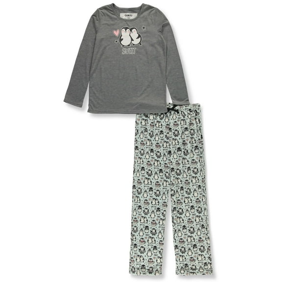Cookie's Girls' 2-Piece Unicorn Pajamas Color: charcoal gray multi Size: 3t
