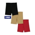 thumbnail image 1 of Cookie's Girls' 3-Pack Bike Shorts Color: black/iced coffee/red Size: 10 - 12, 1 of 1