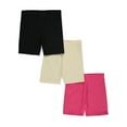 thumbnail image 1 of Cookie's Girls' 3-Pack Bike Shorts Color: black/rasp/tapioca Size: 2t, 1 of 3