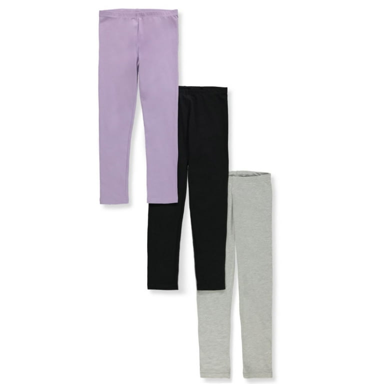 Cookie s Girls 3 Pack Leggings black gray orchid 3t Toddler