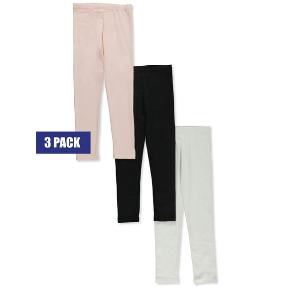 Cookie's Girls' 3-Pack Leggings - black/white/ballet pink, 6x (Little Girls)