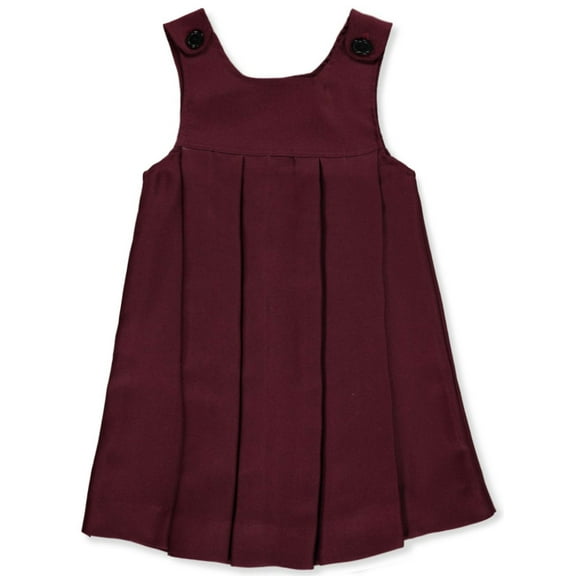 Cookie's Girls' Button-Shoulder Pleated Jumper - burgundy, 14 (Big Girls)